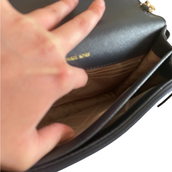 Michael Kors Navy Leather Shoulder Bag - Picture 4 of 7